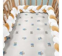 RZYW 3 StrandAnti-Fall Bed Guard Rail Knot Ornament Breathable Soft Cotton Cushions, Living Room or Bedroom,S9,450CM