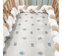 RZYW 3 StrandAnti-Fall Bed Guard Rail Knot Ornament Breathable Soft Cotton Cushions, Living Room or Bedroom,S19,450CM