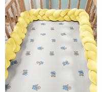 RZYW 3 StrandAnti-Fall Bed Guard Rail Knot Ornament Breathable Soft Cotton Cushions, Living Room or Bedroom,S7,250CM