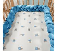 RZYW 3 StrandAnti-Fall Bed Guard Rail Knot Ornament Breathable Soft Cotton Cushions, Living Room or Bedroom,S12,400CM