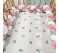 RZYW 3 StrandAnti-Fall Bed Guard Rail Knot Ornament Breathable Soft Cotton Cushions, Living Room or Bedroom,S11,300CM