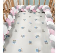 RZYW 3 StrandAnti-Fall Bed Guard Rail Knot Ornament Breathable Soft Cotton Cushions, Living Room or Bedroom,S2,300CM