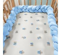 RZYW 3 StrandAnti-Fall Bed Guard Rail Knot Ornament Breathable Soft Cotton Cushions, Living Room or Bedroom,S15,400CM