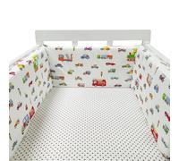 RZYW A17,200 * 30CM,Breathable Crib Bed Liner Bumper with Padded Rails and Headboard Guard