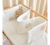 RZYW Baby Boys Girls Nursery Bed Side Rails for Children Protect Rail Cover Baby Bed Adjustable Baby Cot Bumper Set Side Protectors,H5,160X28cm