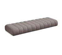 RZYW Bench Cushion Indoor 5.5cm Thick, Window Seat Cushion Pad with Non-Slip Base, Removable Washable Cover, High Density Foam for Outdoor Garden Bench Dining,Caramel,50X135CM
