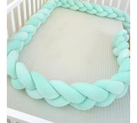 RZYW Braided Knotted Cushions Handmade Soft Knot Pillow Bed Guard Rail Surrounds Cushions Thick Soft Breathable Cushion Side Protectors,S2,100CM
