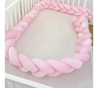 RZYW Braided Knotted Cushions Handmade Soft Knot Pillow Bed Guard Rail Surrounds Cushions Thick Soft Breathable Cushion Side Protectors,S3,400CM