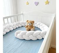 RZYW Braided Pillows Knotted Soft Anti-Fall Bed Guard Rail Surrounds Cushions All Round Side Bed Surrounds Decorative Pillow,S1,350CM