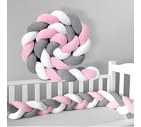 RZYW Braided Pillows Knotted Soft Anti-Fall Bed Guard Rail Surrounds Cushions Knotted Mat Cuddle Cushion All Round Braided Protector for Room Bed,S1,350CM