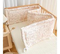 RZYW Cot Bumpers for Cot Bed Toddler Bed Guard with Headboard Guard Design,Adjustable Baby Cot Bumper & Headboard Protector,P5,160X28cm