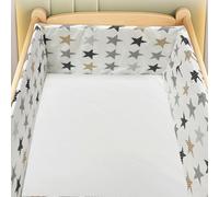 RZYW Cot Protector Bumper All Round Baby Boys Girls Nursery Breathable Crib Side Protectors Bumper Cot Padding for Sides Liner Headboard,W24,200 * 30CM