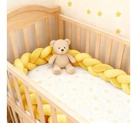 RZYW Cotton Bed All Round Protector for Room Braided Knotted Cushions Braided Toddler Bed Handmade Soft Knot Pillow,S5,200CM