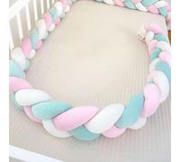 RZYW Cotton Bed Set Surrounds Cushions Knotted Mat Cuddle Cushion All-Round Protection Pillow for Bed Braided Pillows Knotted Soft Anti-Fall,S8,100CM