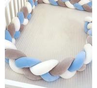 RZYW Cushion Side Protectors Thick Soft Breathable Side Protectors Bed Guard Rail Surrounds Cushions All Round Braided Pillow for Room Beds,S7,100CM