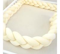 RZYW Cushion Side Protectors Thick Soft Breathable Side Protectors Bed Guard Rail Surrounds Cushions All Round Braided Pillow for Room Beds,S10,250CM
