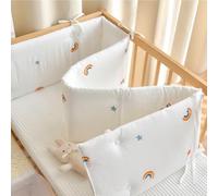 RZYW H2,120X28cm,Cotton Textile Bed All-Round Protector Knot Nursing Headboard Fall Protection Safety Bed Guard