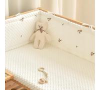 RZYW Headboard Padded Adjustable Baby, Breathable Crib Bed Liner Bumper,Cot Padding for Sides,M011,120X28cm