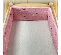 RZYW Headboard Padded Adjustable Baby Cot Bumper Set Breathable Crib Bed Liner Bumper Cot Padding for Sides Padded Side Protectors,W10,200 * 30CM