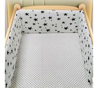 RZYW Headboard Padded Adjustable Baby Cot Bumper Set Breathable Crib Bed Liner Bumper Cot Padding for Sides Padded Side Protectors,W9,300 * 30CM