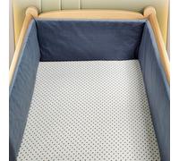 RZYW Headboard Padded Breathable Cot Bumper Bed Rail for Baby Breathable Crib Cot Protector Bumper All Round Bed Side Rails for Children,W9,250 * 30CM