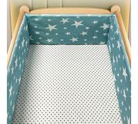 RZYW Headboard Padded Breathable Cot Bumper Bed Rail for Baby Breathable Crib Cot Protector Bumper All Round Bed Side Rails for Children,W4,150 * 30CM