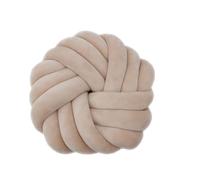 RZYW Knot Cushion, Soft Plush Cushion, Knotted Cushion, Decorative Cushion for Sofa, Bed, Throw Cushion for Home Decoration, Bedroom,small earthy yellow,35cm