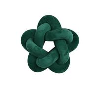 RZYW Knotted Cushion Knot Nordic Decorative Cushion Knot Stars Cushion for Sofa Bed Decor Scandinavian Creativity Knot Cushion Soft Knotted Cushion,dark green,32 * 32CM