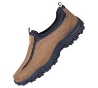 RZYW Men's slip on shoes Men's shoes moccasin shoes for men Orthopedic Shoes Extra Wide Fit Shoes Loafers Walking Shoes Fashion Slip On Driving Shoes,Brown,45/275mm