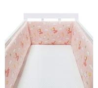 RZYW Non-Padded Single Layer Cot Bumper Alternative,Universal Bed Side Protectors Cushion, All-Round Crib Bumper Pad with Headboard Fall Protection,A11,180 * 30CM
