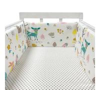RZYW Non-Padded Single Layer Cot Bumper Alternative,Universal Bed Side Protectors Cushion, All-Round Crib Bumper Pad with Headboard Fall Protection,A19,200 * 30CM