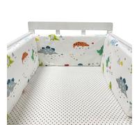 RZYW Non-Padded Single Layer Cot Bumper Alternative,Universal Bed Side Protectors Cushion, All-Round Crib Bumper Pad with Headboard Fall Protection,A17,220 * 30CM