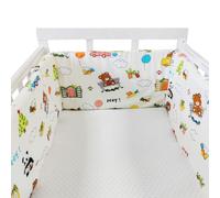 RZYW Non-Padded Single Layer Cot Bumper Alternative,Universal Bed Side Protectors Cushion, All-Round Crib Bumper Pad with Headboard Fall Protection,A23,180 * 30CM