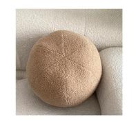 RZYW Stuffed Cushion, Plush Throw Cushion, Spherical Shape Plush Cushion, Funny Spherical Cushion, Soft Cuddly Toy, for Sofas, Sofas, Beds, Chairs,milk tea color,30 * 30CM