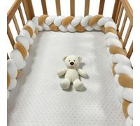 RZYW Thick Soft Breathable Cushion Side Protectors All Round Braided Protector for Room Bed Bed Guard Rail Surrounds Cushions Anti-Collision Head Knot,S2,250CM