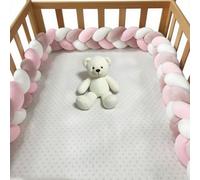 RZYW Thick Soft Breathable Cushion Side Protectors All Round Braided Protector for Room Bed Bed Guard Rail Surrounds Cushions Anti-Collision Head Knot,S6,450CM