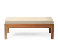 RZYW Waterproof Garden Bench Cushion 2/3 Seater, Bench Cushion Outdoor, Seat Cushions for Indoor Furniture Thick Foam, Bench Cushions for Sofa Bay Window Swing Seat Long Chair,Beige,100X40X5cm