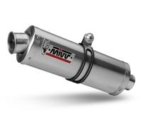 MIVV Exhaust Silencer S.017.LX1 Oval Inox - Homologated Slip-On for Suzuki GSF 650 Bandit 05/06