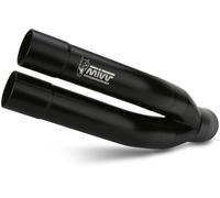 Exhaust Muffler Mivv Double Gun Steel Black Suzuki Gsr 750 2011 > 2016