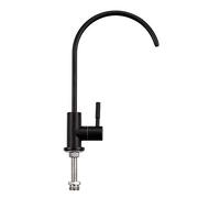 s 1/4'' Osmosis Drinking Water Filter Kitchen Black Direct Drinking Water Pure Water Faucet Stainless Steel Rotating Kitchen Sink Faucet-A