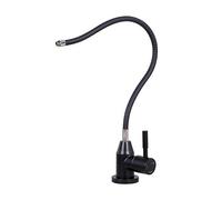 s 1/4'' osmosis drinking water filter kitchen stainless steel clean water faucet direct drinking water connected to pure water device universal pipe faucet black-a