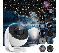(S) 13 in 1 Planetarium Star Projector, Realistic Galaxy Light Projector with 12 Planet Discs, Starry Sky Night Light Projector Lamp