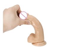 (S==15.5cm) Dildo Dong Realistic Big Penis Cock Balls Viginal Anal Suction Cup Adult Sex Toy