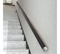 s 1ft-20ft, Wooden Handrail, Corridor Non- Slip Stair Railings Support Rod, Loft Villa Indoor and Outdoor Wall Stair Grab Bar Hand Rail Kit, Natural Banister (Color : Black,