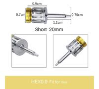 (S 1PC HEX 0.9) Dental Universal Implant Torque Screwdrivers Wrench Dental Implant Restoration Tool Kit 10-70ncm