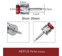 (S 1PC HEX1.0) Dental Universal Implant Torque Screwdrivers Wrench Dental Implant Restoration Tool Kit 10-70ncm