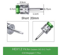 (S 1PC HEX1.2) Dental Universal Implant Torque Screwdrivers Wrench Dental Implant Restoration Tool Kit 10-70ncm