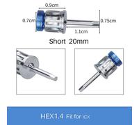 (S 1PC HEX1.4) Dental Universal Implant Torque Screwdrivers Wrench Dental Implant Restoration Tool Kit 10-70ncm