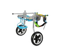 (S) 2 Type Pet Wheels Chair Stainless Steel For Handicapped Hind Legs Cat Dog Disabled