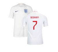 (S) 2018-2019 England Authentic Home Shirt (Beckham 7)